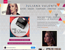 Tablet Screenshot of julianavalente.com